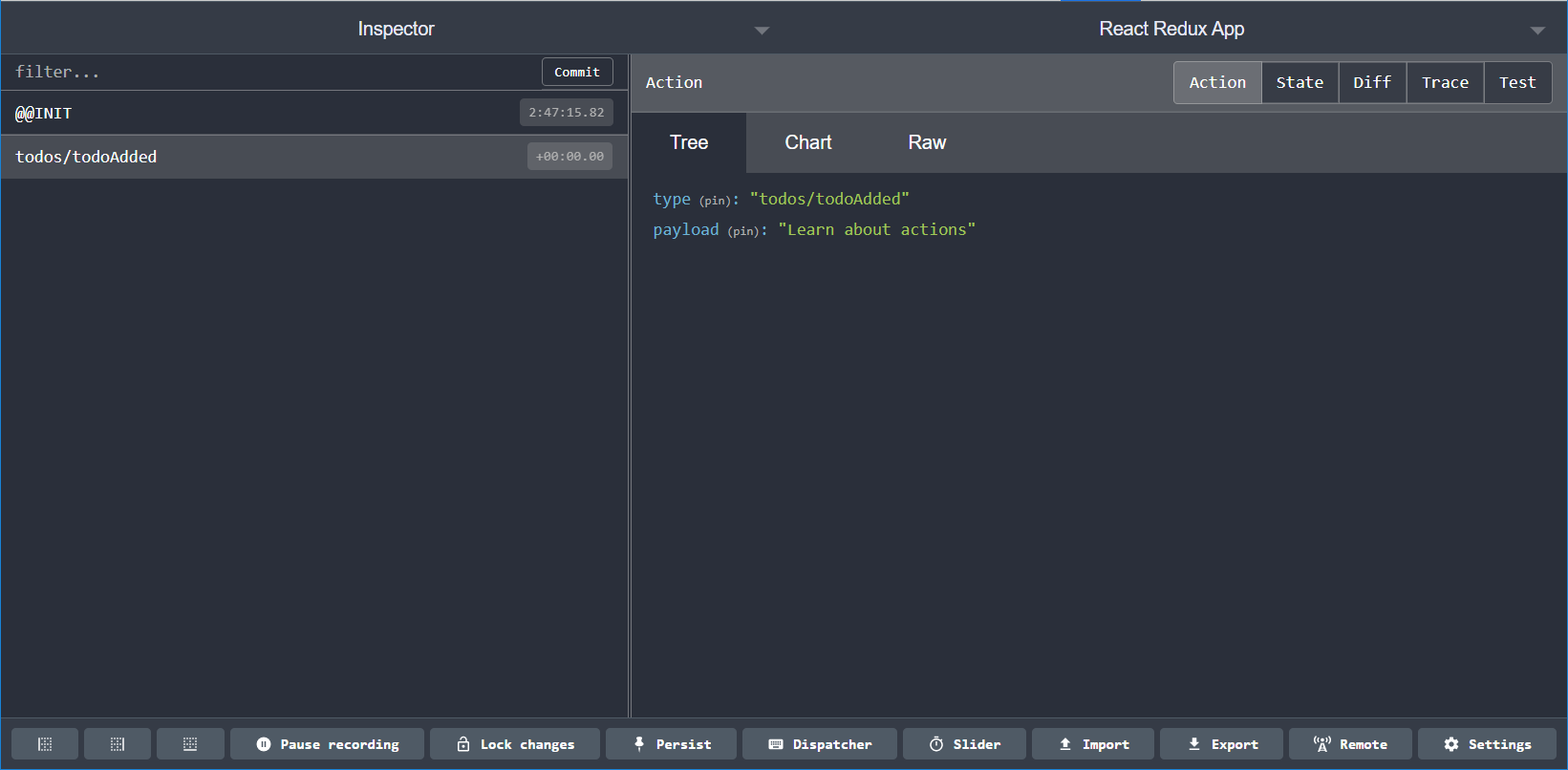 Redux DevTools 扩展：动作标签