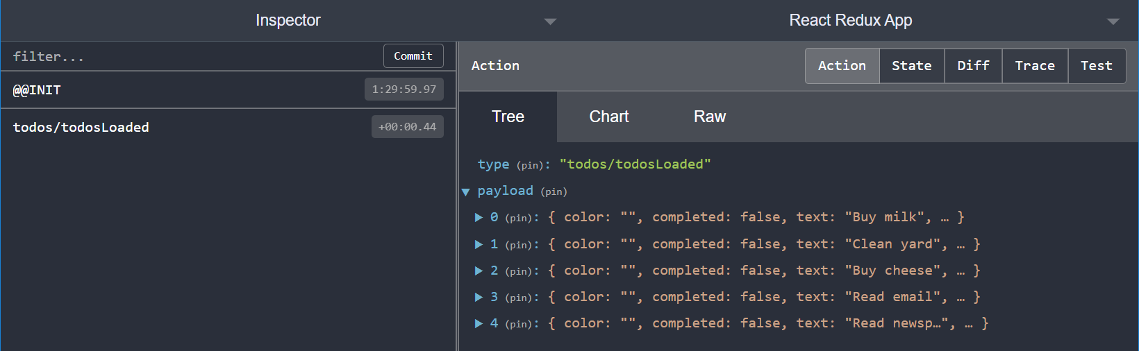 Devtools - todosLoaded 动作内容